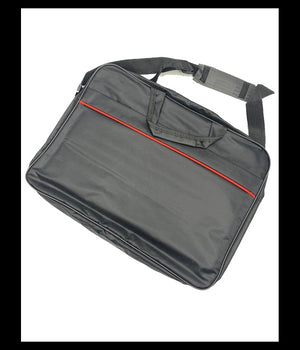Borsa Per Notebook Laptop Fino A 17" Nera Con Tasca Anteriore Porta Oggetti L06         