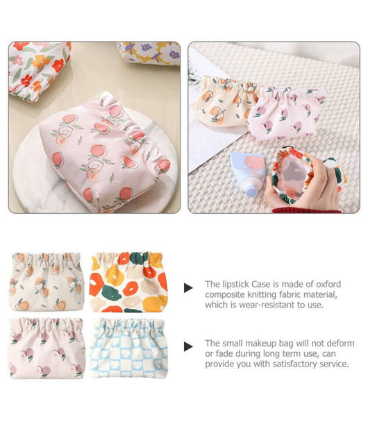 Borsa Per Trucco Cosmetici Tascabile Donne Toilette Decorata Viaggio Campeggio         