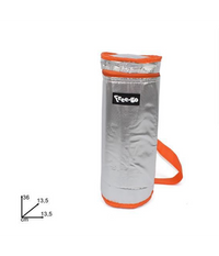 Borsa Porta Bottiglia Frio Termico Metallizzato 2 Litri Per Sport Mare Viaggi         