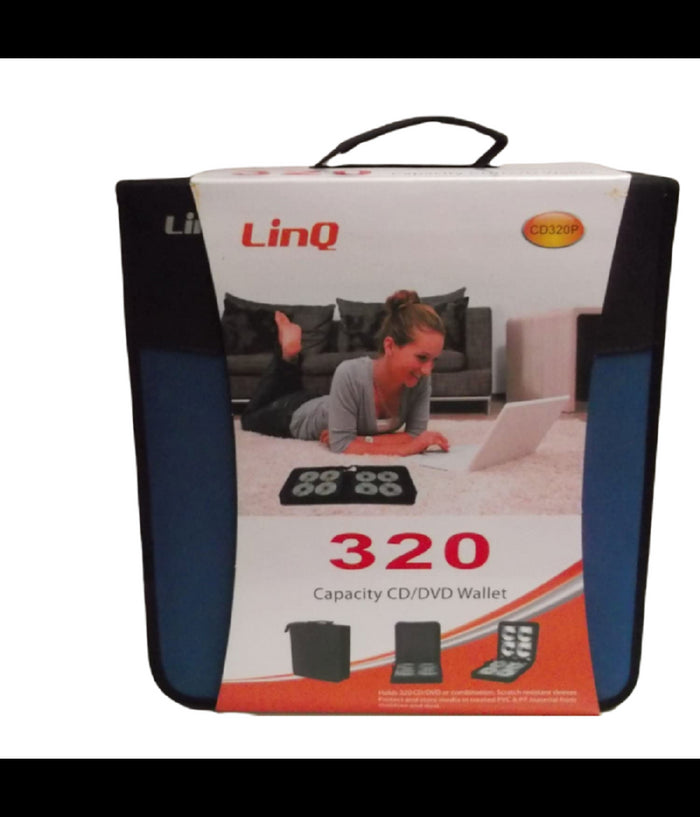 Borsa Porta Cd 320 Posti Raccoglitore Custodie Cd Dvd Valigetta A Cerniera Cd320p         