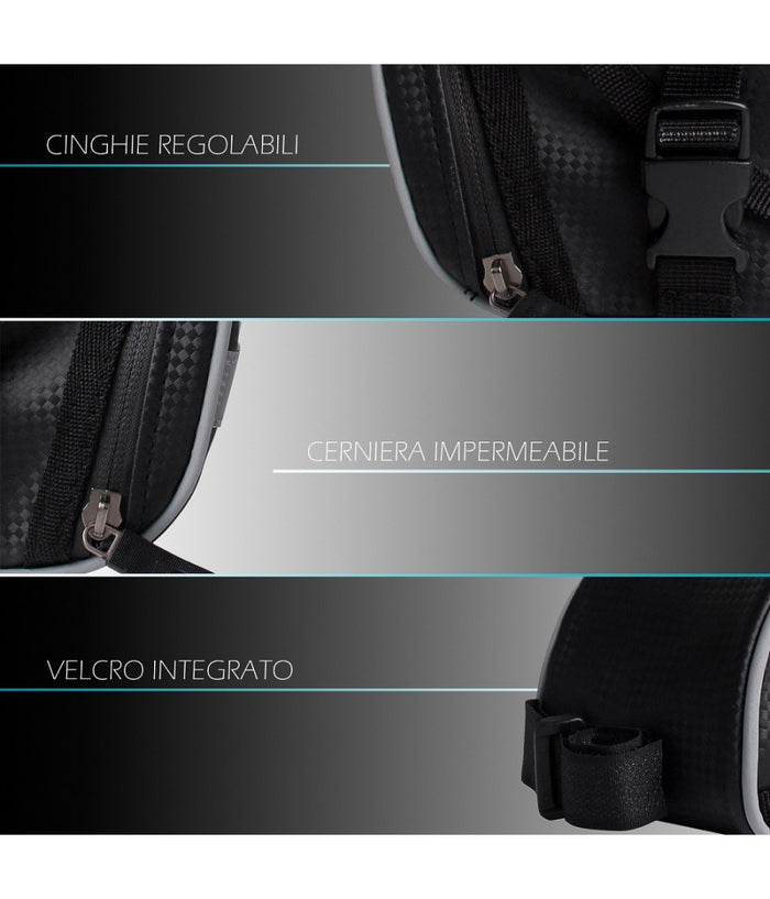 Borsa Portaoggetti Sottosella Bici Impermeabile Con Attacco Universale Xc-2653         