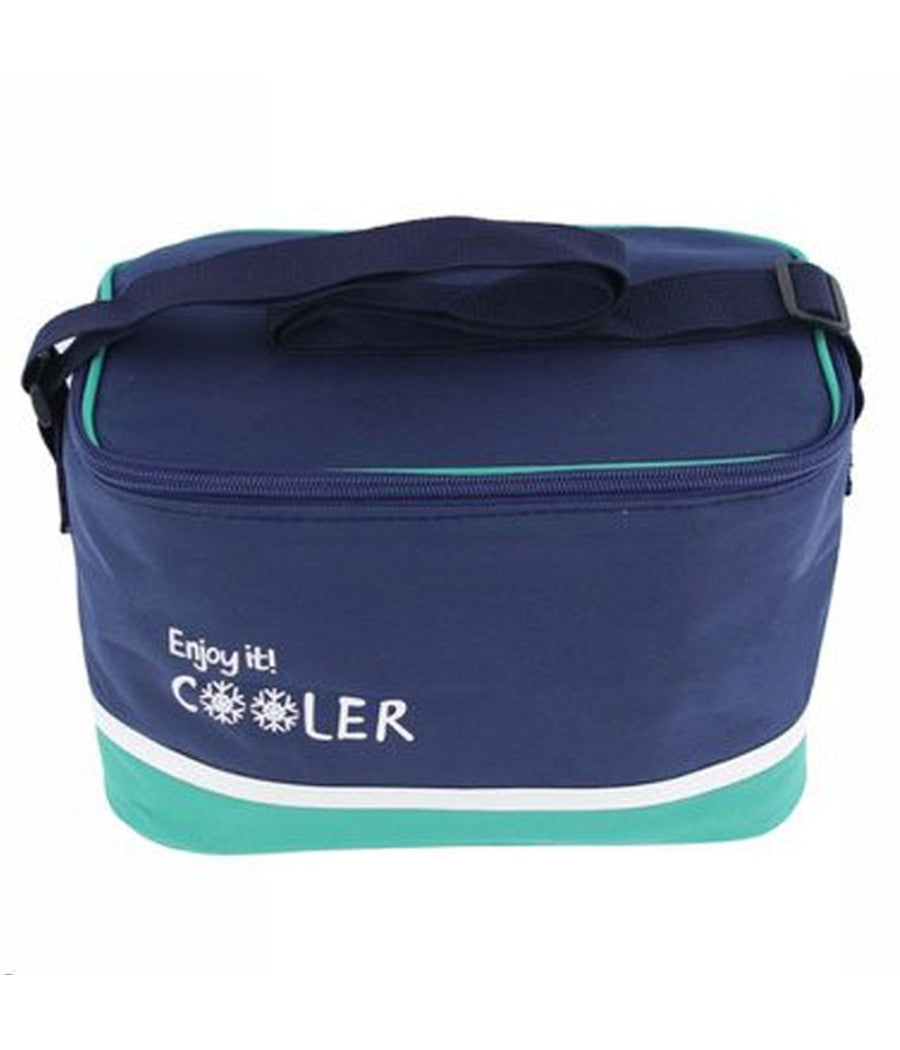 Borsa Termica 10 Litri Frigo Borsetta Spiaggia Mare Escursione Pic Nic Blu 8 Ore         