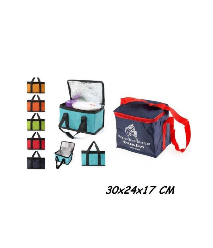 Borsa Termica 30x24x17 Cm Frigo Porta Alimenti Spiaggia Mare Escursione Pic Nic         
