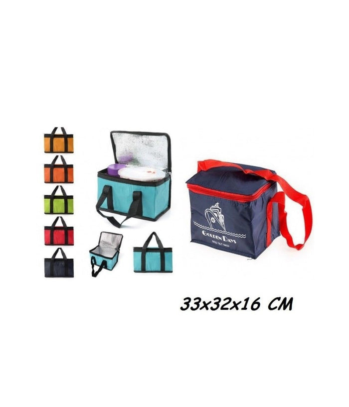 Borsa Termica 33x32x16 Cm Frigo Porta Alimenti Spiaggia Mare Escursione Pic Nic         