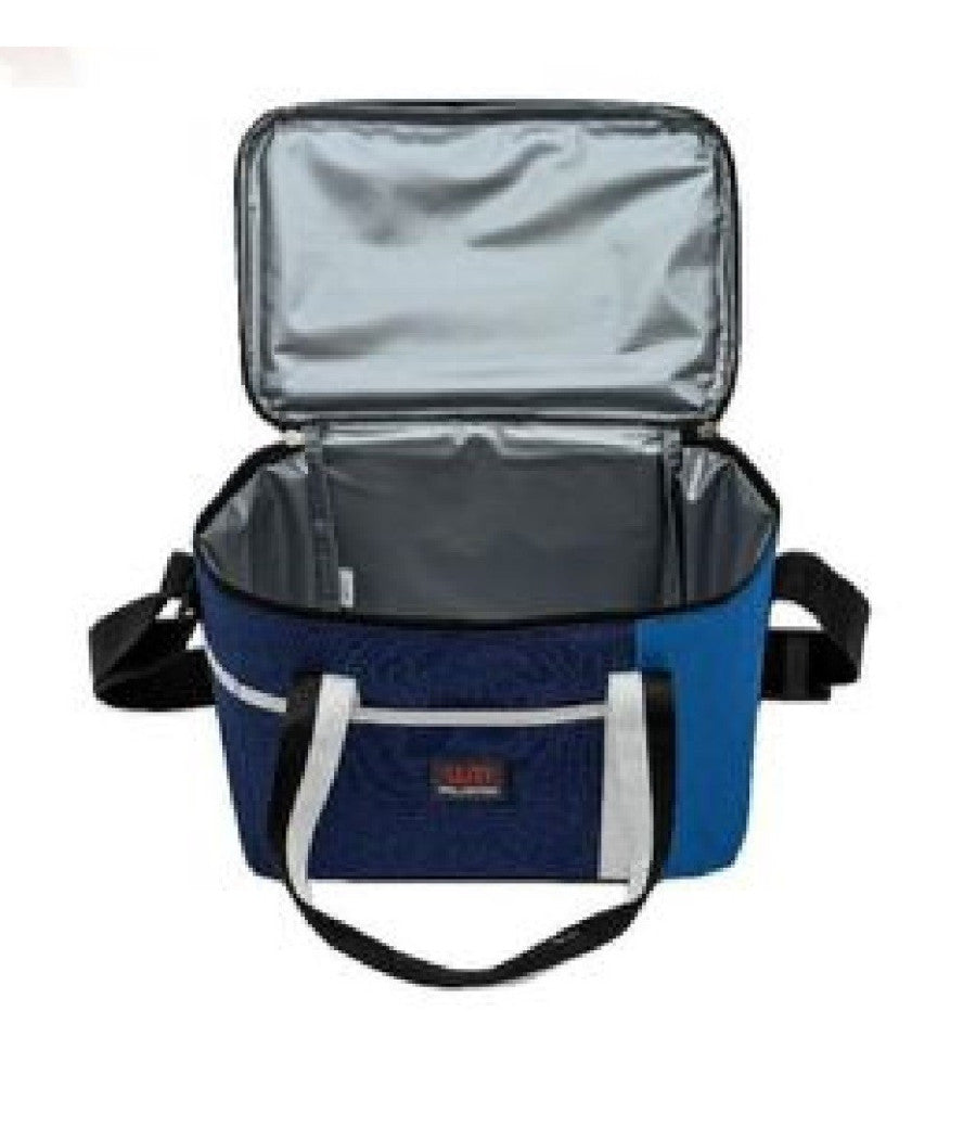Borsa Termica Bicolor 16 Lt Con Tracolla 32x20x25 Cm Viaggi Mare Campeggio 15407         