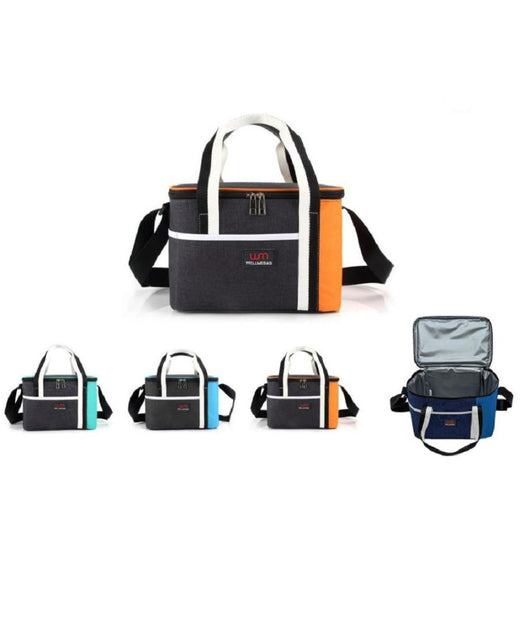 Borsa Termica Bicolor 16 Lt Con Tracolla 32x20x25 Cm Viaggi Mare Campeggio 15407         