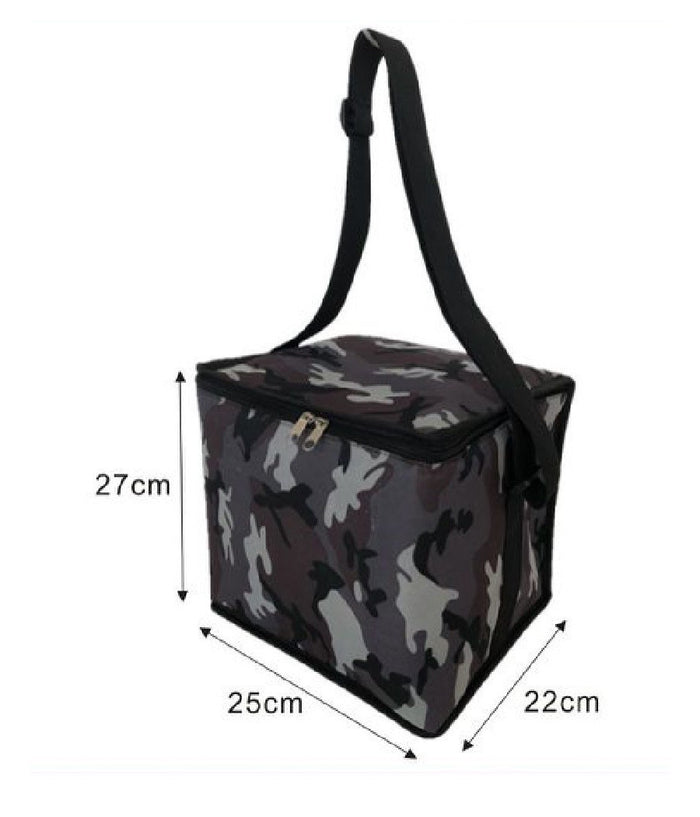Borsa Termica Fantasia Militare 15 Lt 27x22x25cm Per Mare Campeggio Picnic 12812         