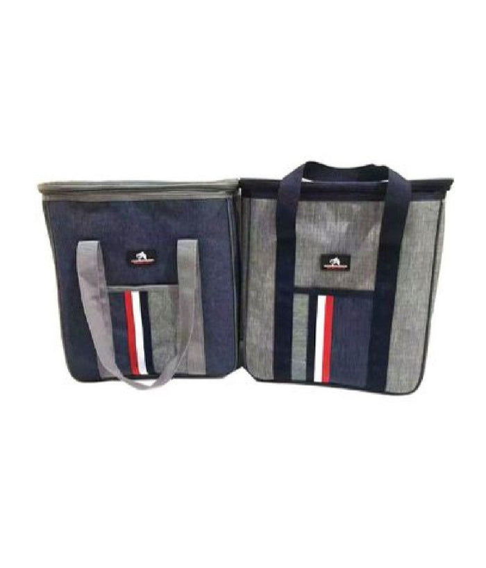 Borsa Termica Frigo Bicolor 31x15x33 Cm 14 Lt Porta Alimenti Spiaggia Mare 12817         