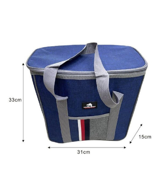 Borsa Termica Frigo Bicolor 31x15x33 Cm 14 Lt Porta Alimenti Spiaggia Mare 12817         
