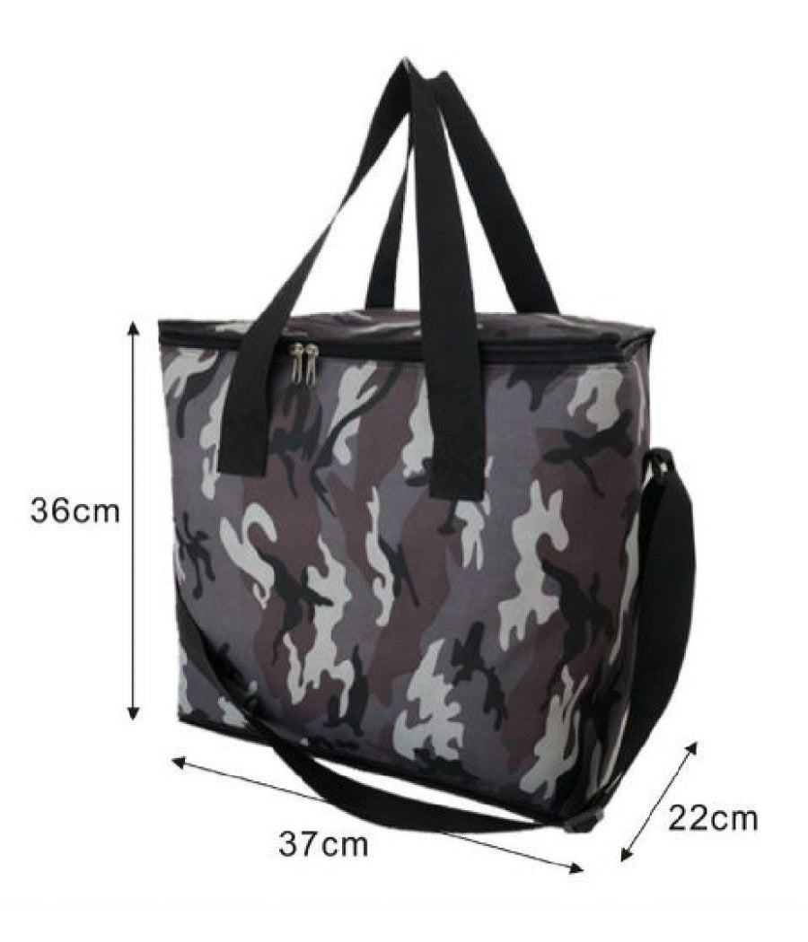 Borsa Termica Frigo Fantasia Militare 30lt 37x22x36cm Mare Campeggio Picnic 12810         