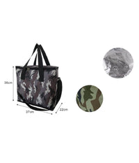 Borsa Termica Frigo Fantasia Militare 30lt 37x22x36cm Mare Campeggio Picnic 12810         