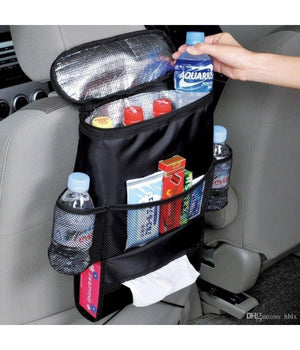 Borsa Termica Frigo Portabevande Auto Tasca Sedile Organizzatore Rete Macchina         
