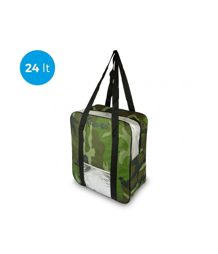 Borsa Termica Mimetica 24l Frigo Porta Pranzo Spiaggia Mare Escursione Pic Nic         