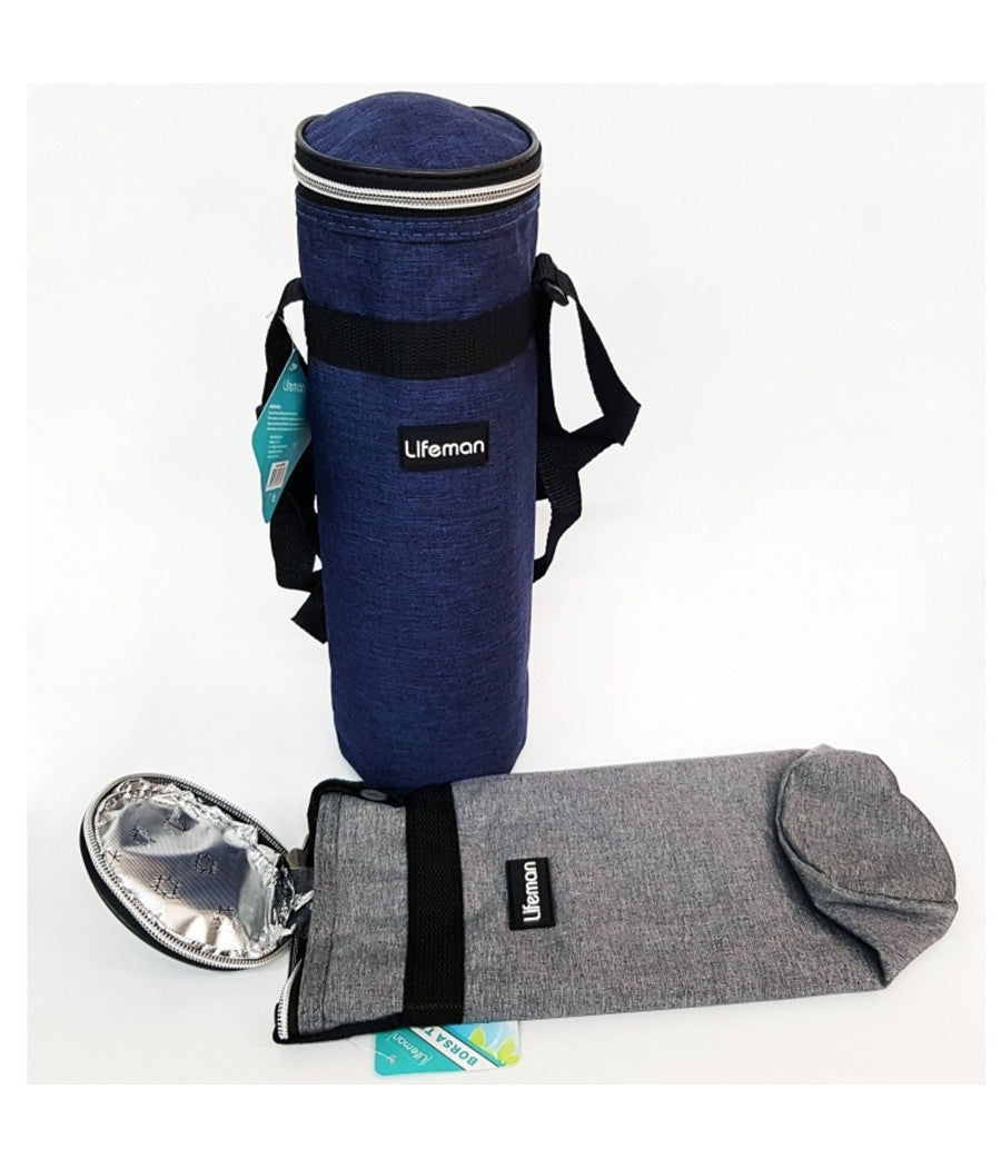 Borsa Termica Porta Bottiglie Bevande 1.5 Litri Frigo Spiaggia Escursione Picnic         