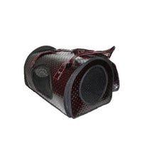 Borsa Trasportino Vinaccia In Ecopelle Per Cane E Gatto Oblò Per Respirazione         