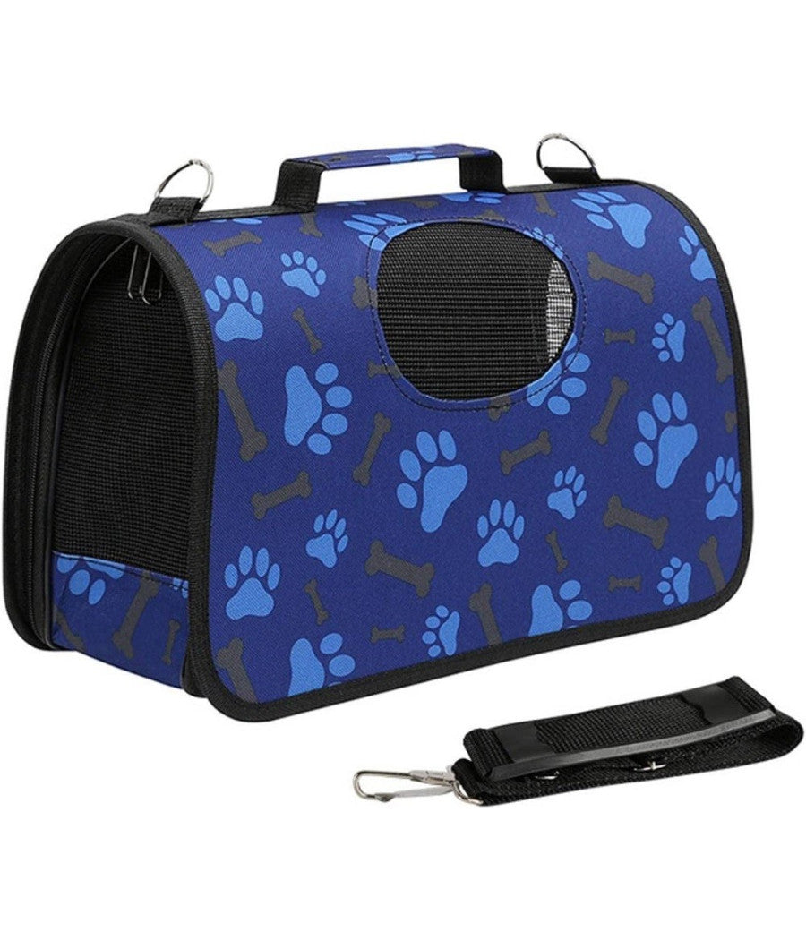 Borsa Zaino Portatile Pieghevole Viaggio Per Animali Cani Gatti A Tracolla Tg.m         