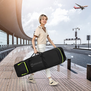 Borsa da viaggio per golf con ruote morbide, Custodia resistente all'usura e impermeabile in oxford con tasca extra-Golf