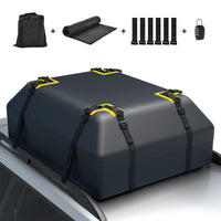 Borsa per tetto auto da 0,4m3, Borsa impermeabile per tutti i veicoli con tappetino antiscivolo Nero 83x112x43cm-Accessori per veicoli