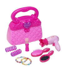 Borsetta Con Accessori Capelli Phon Pettine Bracciali Borsa Giocattolo         