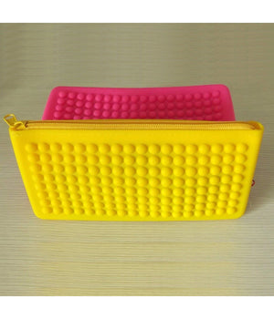 Borsetta Pochette Silicone 20x10 Cm Portamonete Porta Oggetti Monete Documenti         