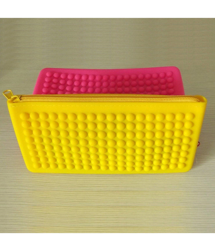Borsetta Pochette Silicone 20x10 Cm Portamonete Porta Oggetti Monete Documenti         