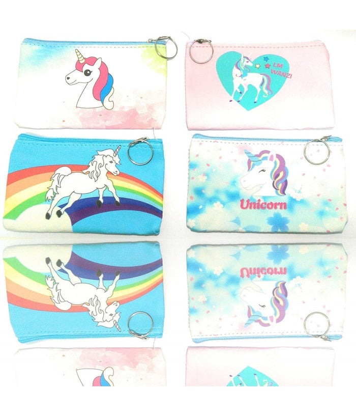 Borsetta Pochette Unicorno Cavallo Magico 15x9 Cm Portamonete Porta Oggetti         