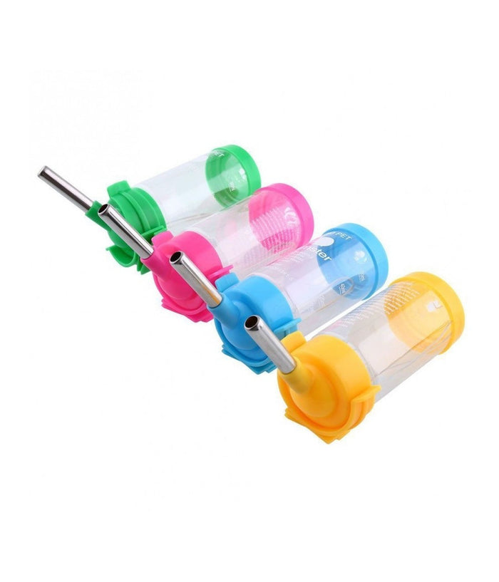 Bottiglia Acqua 210 Ml Abbeveratoio Per Coniglio Cucciolo Uccelli Rettili Topi         