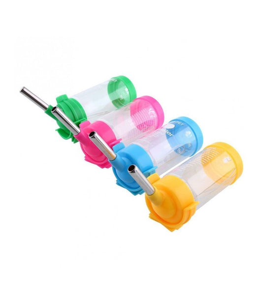 Bottiglia Acqua 80ml Abbeveratoio Per Coniglio Cucciolo Uccelli Rettili Topi         