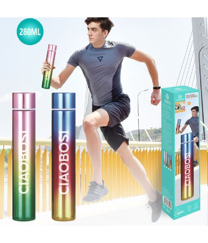 Bottiglia Borraccia Termica Acciaio Thermos 280ml Porta Vivande Colorato Tx-8260         