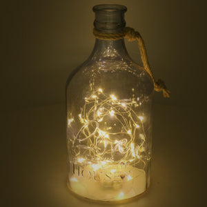 Bottiglia vetro led cm ø14,5h30