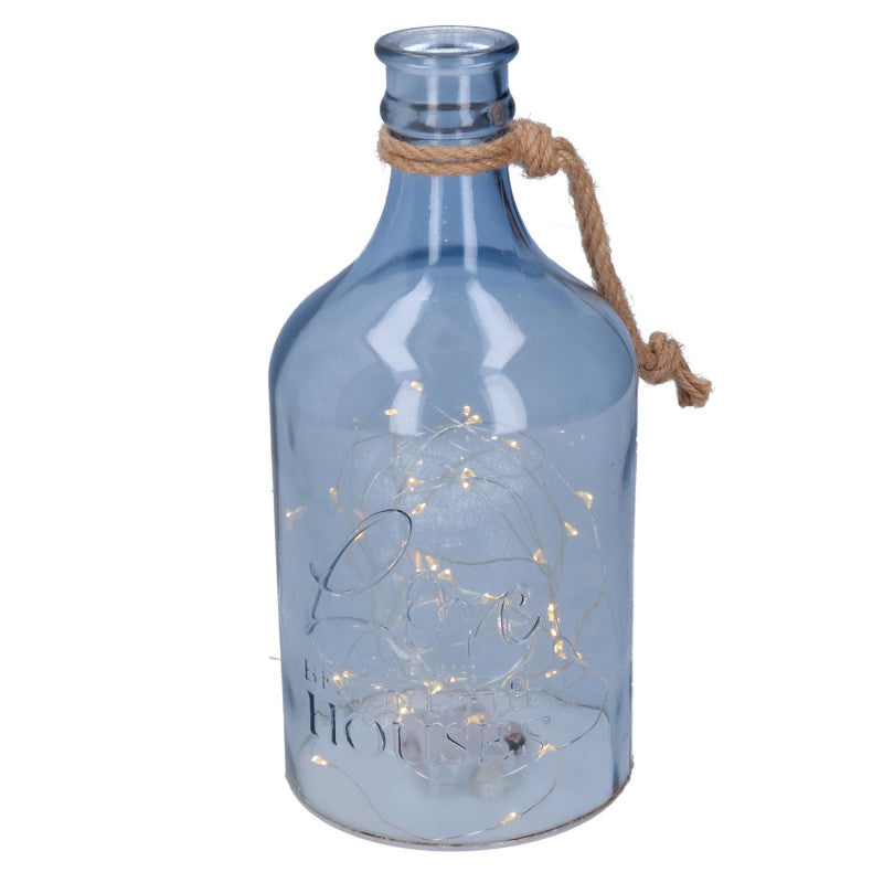 Bottiglia vetro led cm ø14,5h30