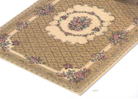 Tappeto Velour Antiscivolo Modello Bouquet By Suardi - 85x150cm - Beige