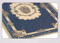 Tappeto Velour Antiscivolo Modello Bouquet By Suardi - 85x150cm - Blu