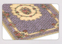 Tappeto Velour Antiscivolo Modello Bouquet By Suardi - 85x150cm - Lilla