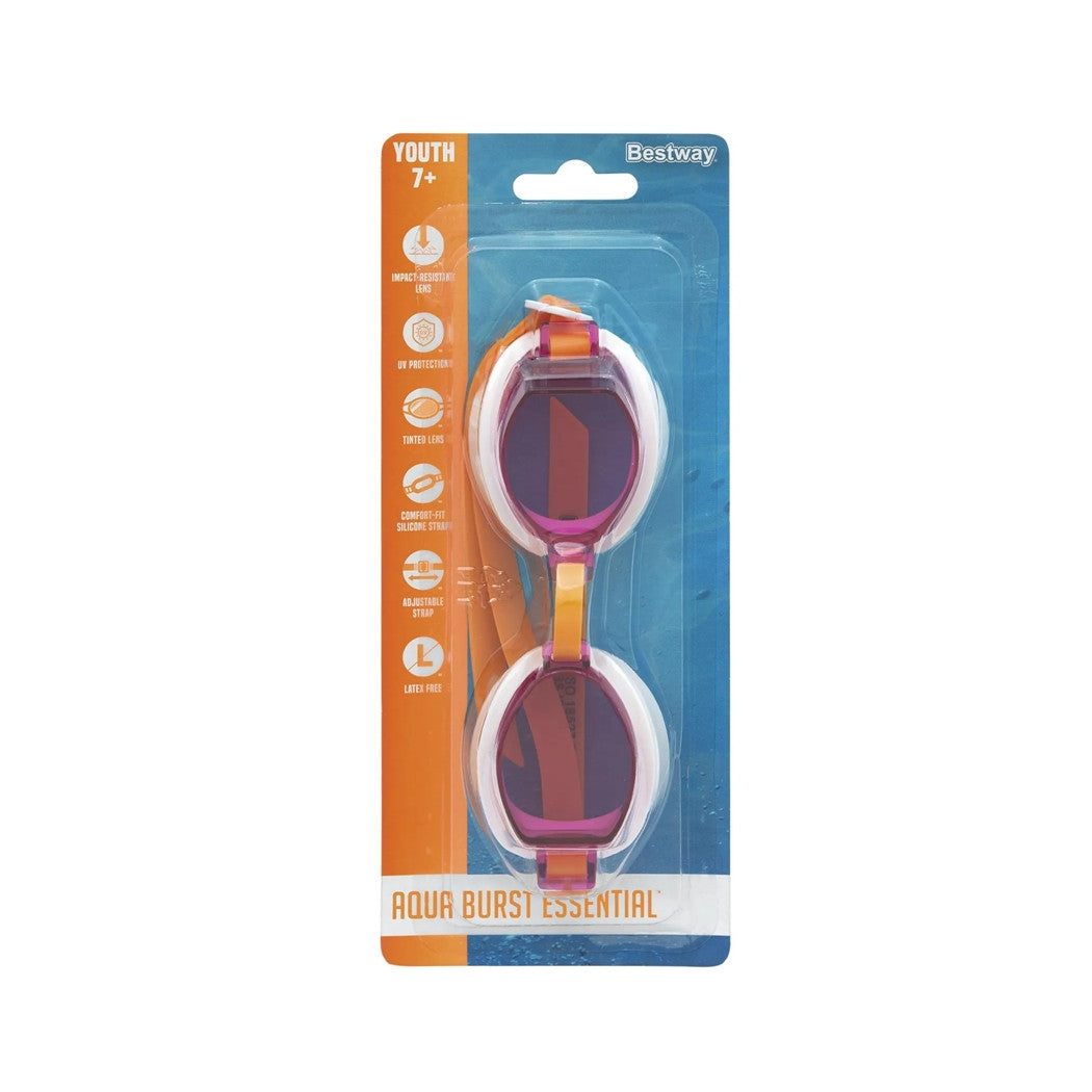 Trade Shop - Box 24 Pz Occhiali Da Nuoto Piscina Per Bambini Ragazzi 7+ Anni Da 3 Colori 30217 -