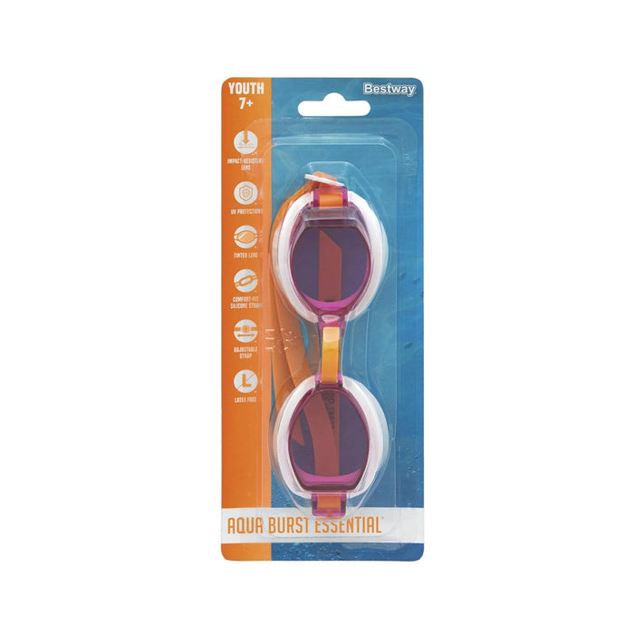 Trade Shop - Box 24 Pz Occhiali Da Nuoto Piscina Per Bambini Ragazzi 7+ Anni Da 3 Colori 30217 -