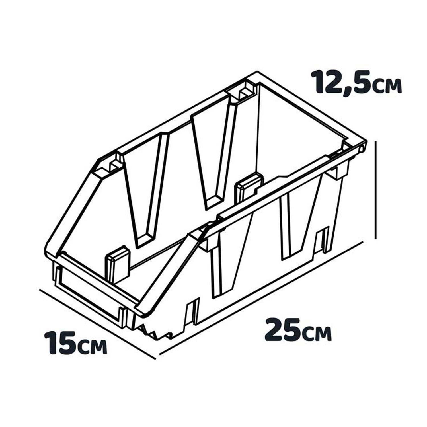 Pal Advanced - Scaffale da garage per minuteria, porta attrezzi freestanding con 42 porta utensili