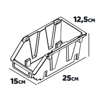 Pal Advanced - Scaffale da garage per minuteria, porta attrezzi freestanding con 42 porta utensili