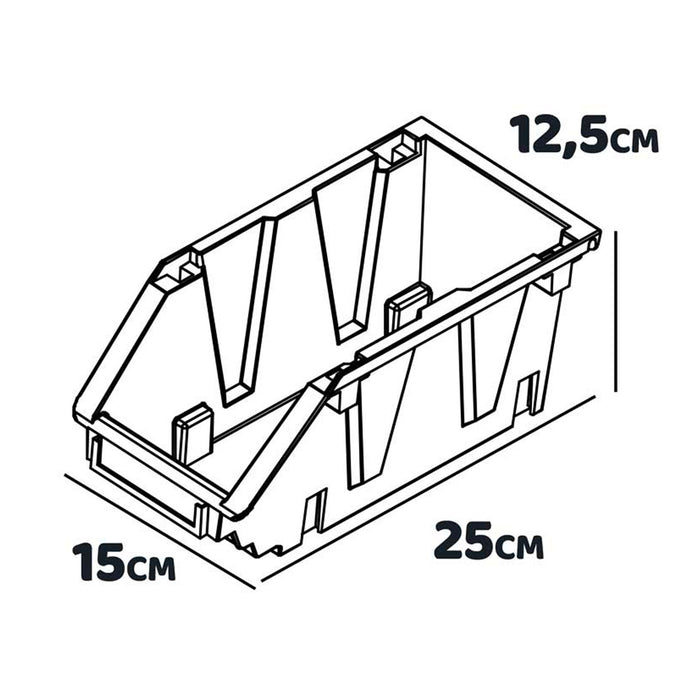 Pal Advanced - Scaffale da garage per minuteria, porta attrezzi freestanding con 42 porta utensili