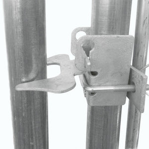 Box coperto da esterno per cani di qualità Ezooza Dabrova 380 x 380 x 240 cm di colore metallo