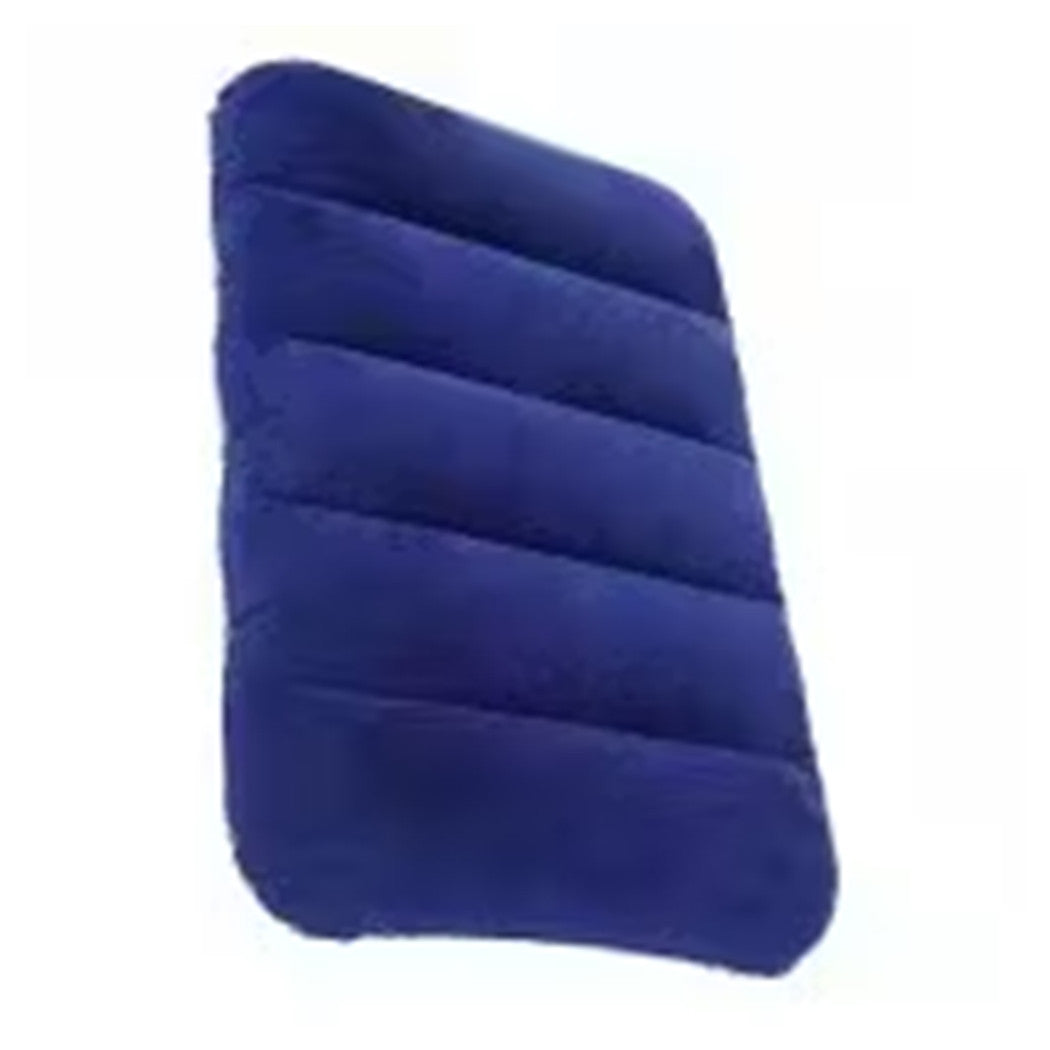 Trade Shop - Box Cuscino Floccato Gonfiabile 31x47cm Cuscinetto Mare Piscina Poggiatesta 017169 -