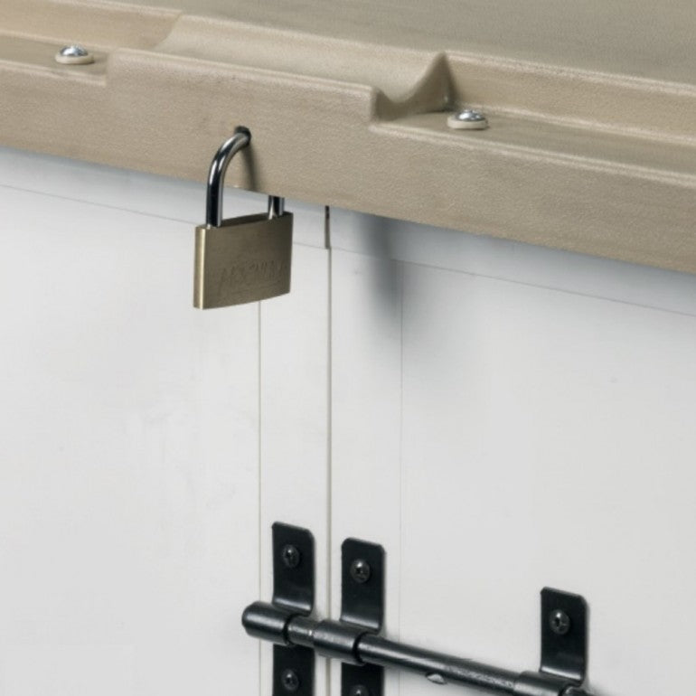 Box da Giardino in Resina Box Evo 100, con Pavimentazione inclusa, 131x88x133h cm