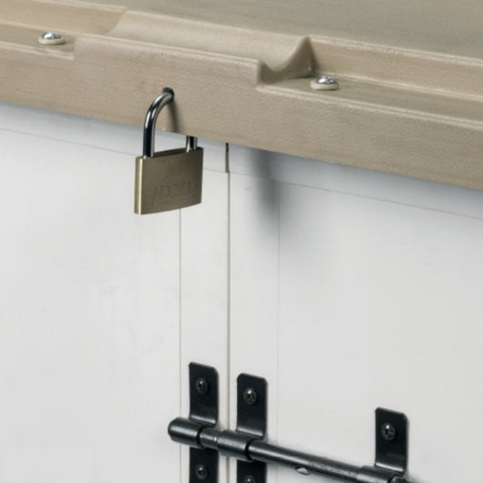 Box da Giardino in Resina Box Evo 100, con Pavimentazione inclusa, 131x88x133h cm