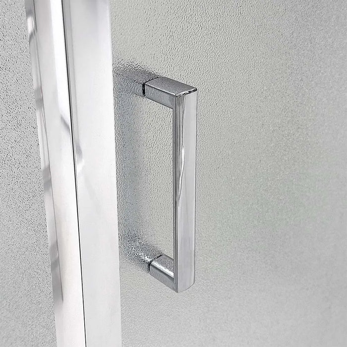 Box doccia 3 lati 70x100x70 con porta scorrevole e vetro stampato  Tay