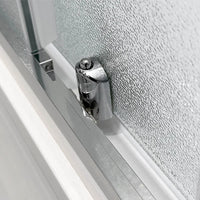 Box doccia 3 lati 70x100x70 con porta scorrevole e vetro stampato  Tay