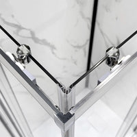 Box doccia 3 lati 70x120x70 cm doppio scorrevole trasparente  Tay