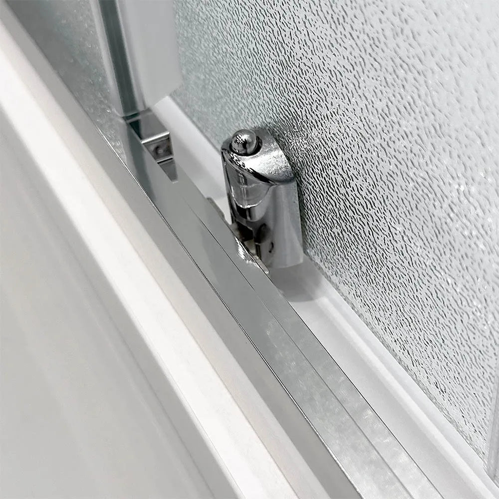 Box doccia 3 lati 70x120x70 cm doppio scorrevole vetro stampato  Tay