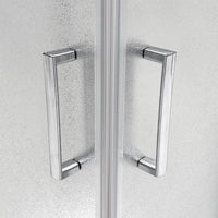 Box doccia 3 lati 70x120x70 cm doppio scorrevole vetro stampato  Tay