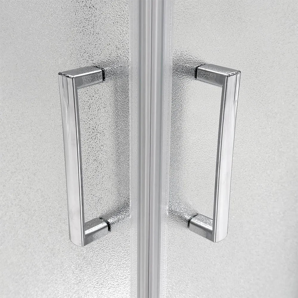 Box doccia 3 lati 70x90x70 cm doppio scorrevole vetro stampato  Tay