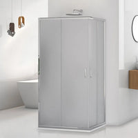 Box doccia 3 lati 70x90x70 cm doppio scorrevole vetro stampato  Tay